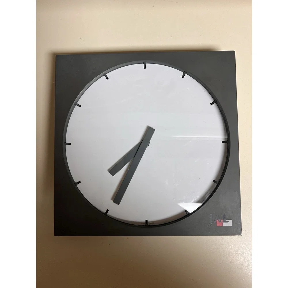 Vintage JAL Japan Airlines Promo Wall‎ Clock Kazuo Kawasaki Design Quartz Japan